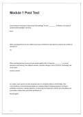 CCC Module 1 Post Test Questions & Verified Answers