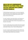 NGN ATI RN VATI COMPREHENSIVE PREDICTOR 2025 FORM C FINAL PAPER 2026 FULL QUESTIONS WITH CORRECT ANSWERS GRADED A