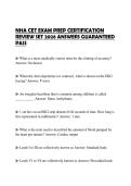 NHA CET EXAM PREP ACTUAL EXAMINATION 2026 QUESTIONS WITH 100&percnt; CORRECT ANSWERS GRADED A