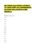 NIH STROKE SCALE GROUP C PATIENTS 1 TO 6 EXAM SCRIPT 2026 COMPREHENSIVE SOLUTIONS AND ACCURATE SCORES GRADED A&plus;