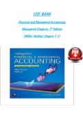 Financial and Managerial Accounting &ndash; Managerial Chapters &lpar;Ch&period; 1&ndash;11&rpar;&comma; 7th Edition &lpar;Miller-Nobles&rpar; &ndash; Complete Test Bank