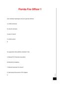 Florida Fire Officer 1 Exam &vert; Study Guide & Practice Questions