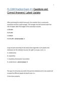 FL CAM Practice Exam &num;1 Questions and Correct Answers