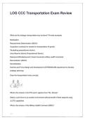 LOG CCC Transportation Exam Review &vert; Study Guide & Practice Questions