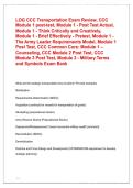 LOG CCC Transportation Exam &vert; CCC Common Core Modules 1-3 Study Guide