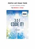 3-2-1 Code It&excl;&comma; 12th Edition &lpar;2024&rpar; &lpar;Michelle A&period; Green&rpar; &ndash; Complete Solutions Manual Chapters 1&ndash;20