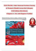Olds&rsquo; Maternal-Newborn Nursing & Women&rsquo;s Health Across the Lifespan&comma; 11th Edition &lpar;Davidson&rpar; &ndash; Complete Test Bank &lpar;Ch&period; 1&ndash;36&rpar;