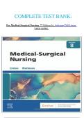 COMPLETE TEST BANK&colon;   For Medical-Surgical Nursing  7th Edition by Adrianne Dill Linton  Latest update&period; 
