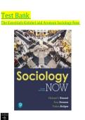 Sociology Now&colon; The Essentials &lpar;Kimmel & Aronson&rpar; &ndash; Test Bank Prepared by Elizabeth Pare