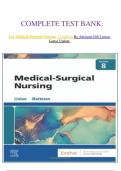 COMPLETE TEST BANK&colon;   For Medical-Surgical Nursing  7th Edition By Adrianne Dill Linton  Latest Update&period; 