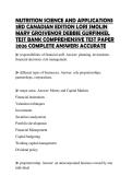 NUTRITION SCIENCE AND APPLICATIONS 3RD CANADIAN EDITION LORI SMOLIN MARY GROSVENOR DEBBIE GURFINKEL TEST BANK COMPREHENSIVE TEST PAPER 2026 COMPLETE ANSWERS ACCURATE
