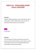 TEWLS 221 &vert; Purchasing Agent Local Purchase Study Guide & Training