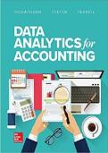 Data Analytics for Accounting 1st edition by Vernon Richardson Test bank