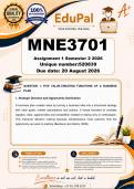 MNE3701 Assignment 1 &lpar;COMPLETE ANSWERS&rpar; Semester 2 2026 - DUE 20 August  2026