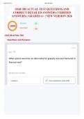 OSSF DR ACTUAL TEST QUESTIONS AND CORRECT DETAILED ANSWERS &lpar;VERIFIED ANSWERS&rpar; &vert; GRADED A&plus; &vert; NEW VERSION 2026