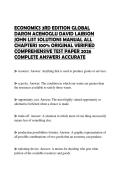 ECONOMICS 3RD EDITION GLOBAL  DARON ACEMOGLU DAVID LAIBSON  JOHN LIST SOLUTIONS MANUAL ALL  CHAPTERS 100&percnt; ORIGINAL VERIFIED  COMPREHENSIVE TEST PAPER 2026  COMPLETE ANSWERS ACCURATE