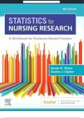 Solution Manual for Statistics for Nursing Research&colon; A Workbook for Evidence-Based Practice 4th Edition by Susan K&period; Grove&comma; All Chapters Updated 2025 &vert;&vert; TEST BANK