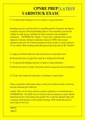 CPNRE PREP YARDSTICK EXAM QUESTIONS AND ANSWERS 2026