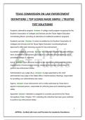 TEXAS COMMISSION ON LAW ENFORCEMENT DEFINITIONS &vert; TOP SCORES MADE SIMPLE &vert; TRUSTED TEST SOLUTIONS&excl;