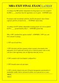 MBA EXIT FINAL EXAM QUESTIONS AND ANSWERS 2026
