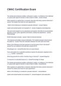 CMAC Certification Exam Questions and Answers