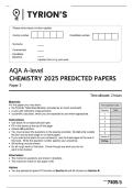 AQA A LEVEL CHEMISTRY PAPER 3 2026 MAY JUNE PRACTICE  2025 PREDICTED PAPER QP