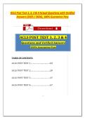 ACLS Post Test 1&comma; 2&comma; 3 & 4 Actual Questions with Verified Answers &lpar;2025 &sol; 2026&rpar;&comma; 100&percnt; Guarantee Pass