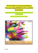 Test Bank for Fundamentals of Human Neuropsychology 8th Edition By Bryan Kolb&comma; Ian Whishaw All Chapter &vert; Complete Guide &vert; Grade A&plus;&period;