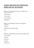 CLINICAL SIMULATION SAE CERTIFICATION REVIEW 2026 FULL SOLUTION SET