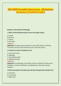 EMT FISDAP Paramedic Entrance Exam - 100 Questions and Answers &lpar;&rpar; &lpar;Verified by Expert&rpar;