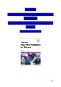 Test Bank For Clayton&rsquo;s Basic Pharmacology for Nurses 20th Edition by Michelle J&period; Willihnganz&comma; Samuel L&period; Gurevitz&comma; Bruce Clayton Complete Edition &vert;&vert; All Chapters Included&vert;&vert; 100&percnt; Verified Answers&vert;&vert; Latest Edition&vert;&vert;