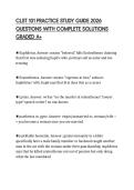 CLST 101 PRACTICE STUDY GUIDE 2026 QUESTIONS WITH COMPLETE SOLUTIONS GRADED A&plus;