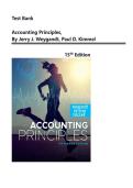 Test Bank For Accounting Principles&comma; 15th Edition By Jerry J&period; Weygandt&comma; Paul D&period; Kimmel & Jill E&period; Mitchell&comma; All 27 Chapters &vert;&vert; Complete A&plus; Guide 2026
