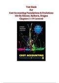 Cost Accounting&colon; Foundations & Evolutions 10e &ndash; Kinney&comma; Raiborn & Dragoo&comma; &ndash; complete test bank and exam preparation material