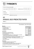 AQA AS Physics Question Paper 1 2025 Predicted 2026 MAY JUNE PRACTICE  PAPER