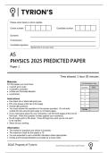 AQA AS Physics Question Paper 2 2025 Predicted 2026 MAY JUNE PRACTICE  PAPER