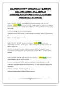 SECURITY OFFICER EXAM BUNDLE &vert;QUESTIONS AND 100&percnt; CORRECT WELL DETAILED ANSWERS&vert;LATEST UPDATE&excl;&excl;&excl;&excl;&excl;2026&vert;GUARANTEED PASS&vert;GRADED A&plus;&vert;VERIFIED