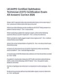 IJCAHPO Certified Ophthalmic Technician &lpar;COT&rpar; Certification Exam-All Answers Correct 2026