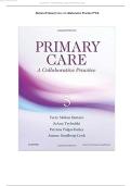 TEST BANK for Primary Care - A Collaborative Practice&comma; 5th Edition&lowbar;Terry Buttaro &vert; Primary Care A Collaborative Practice&lowbar;ALL 250 CHAPTERS with Questions and Answers with Rationale