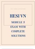 HESI VN MODULE 5 EXAM WITH COMPLETE SOLUTIONS 2024