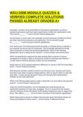 WGU D080 MODULE QUIZZES & VERIFIED COMPLETE SOLUTIONS PASSED ALREADY GRADED A&plus;