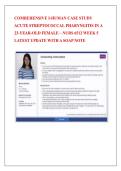 COMREHENSIVE I-HUMAN CASE STUDY  ACUTE STREPTOCOCCAL PHARYNGITIS IN A  23-YEAR-OLD FEMALE &ndash; NURS 6512 WEEK 5  LATEST UPDATE WITH A SOAP NOTE