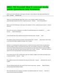 MBA 702 Kendall Mod 6 concept study guide Questions and Answers&period;