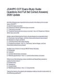 JCAHPO COT Exam-Study Guide Questions And Full Set Correct Answers&vert; 2026 Update