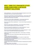 WGU - D080 FVC1 ENHANCED STUDY GUIDE QUESTIONS & DETAILED CORRECT SOLUTIONS