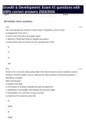 Growth & Development&colon; Exam &num;1 questions with 100&percnt; correct answers 2025&sol;2026
