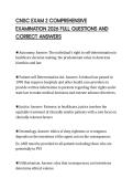 CNSC EXAM 2 COMPREHENSIVE EXAMINATION 2026 FULL QUESTIONS AND CORRECT ANSWERS
