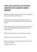 CNSC EXAM 2 PRACTICE SOLUTION 2026 QUESTIONS WITH COMPLETE CORRECT ANSWERS