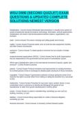 WGU D080 &lpar;SECOND QUIZLET&rpar; EXAM QUESTIONS & UPDATED COMPLETE SOLUTIONS NEWEST VERSION