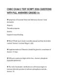 CNSC EXAM 2 TEST SCRIPT 2026 QUESTIONS WITH FULL ANSWERS GRADED A&plus;